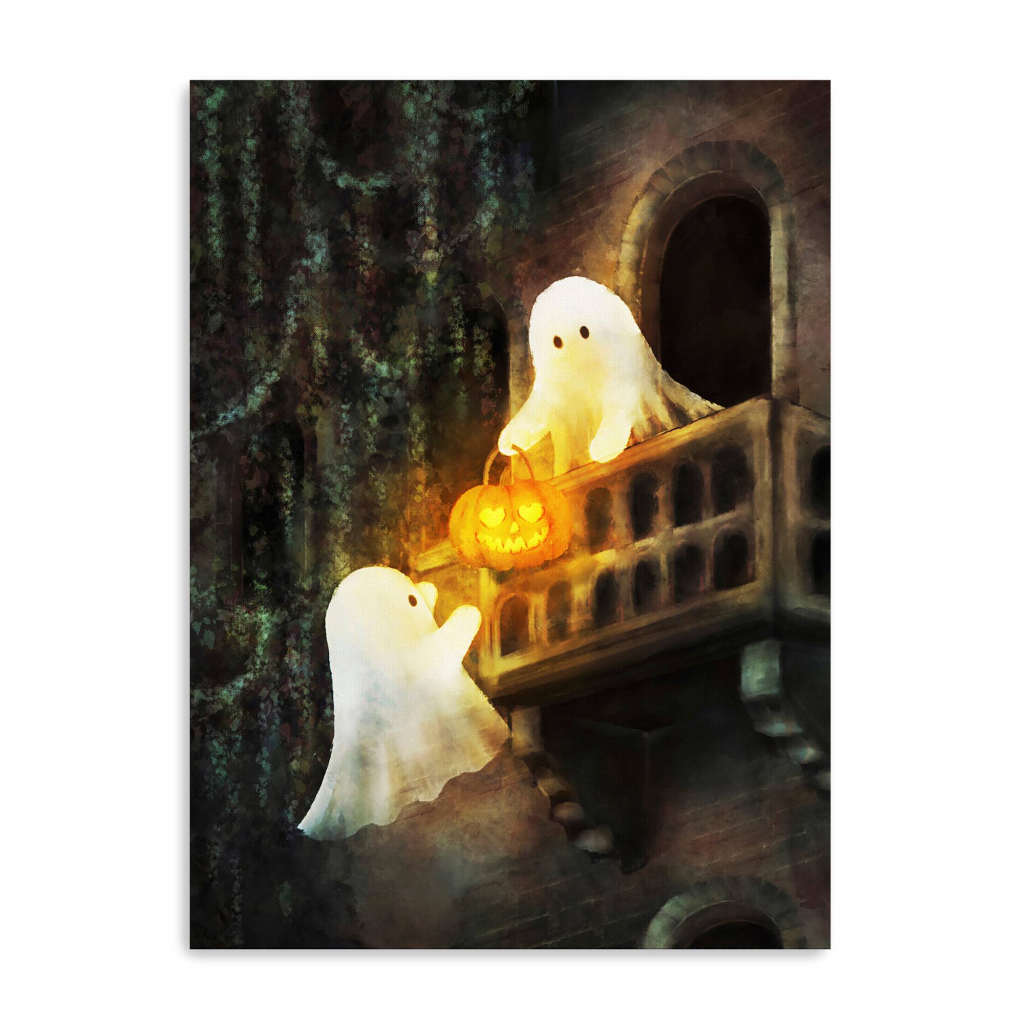 Lumaprints Ghostly Sweethearts Canvas Giclée Art